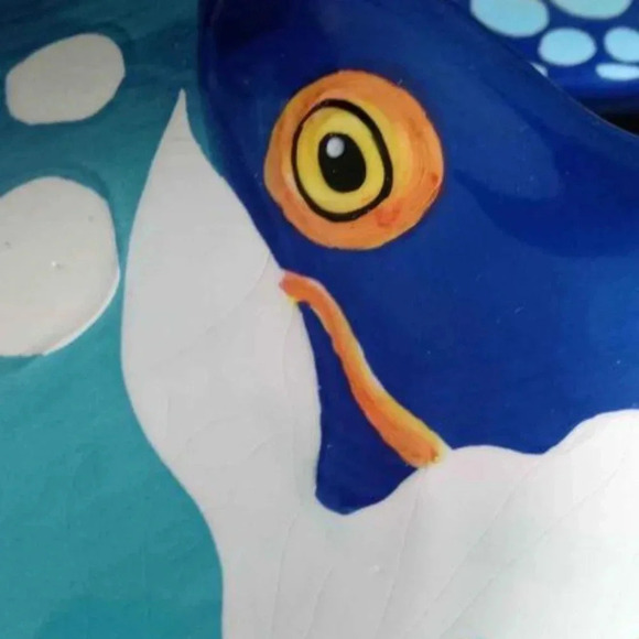 Vintage Dolce Vita  Big Fish Collection Salad set of 4 plates - Picture 2 of 5